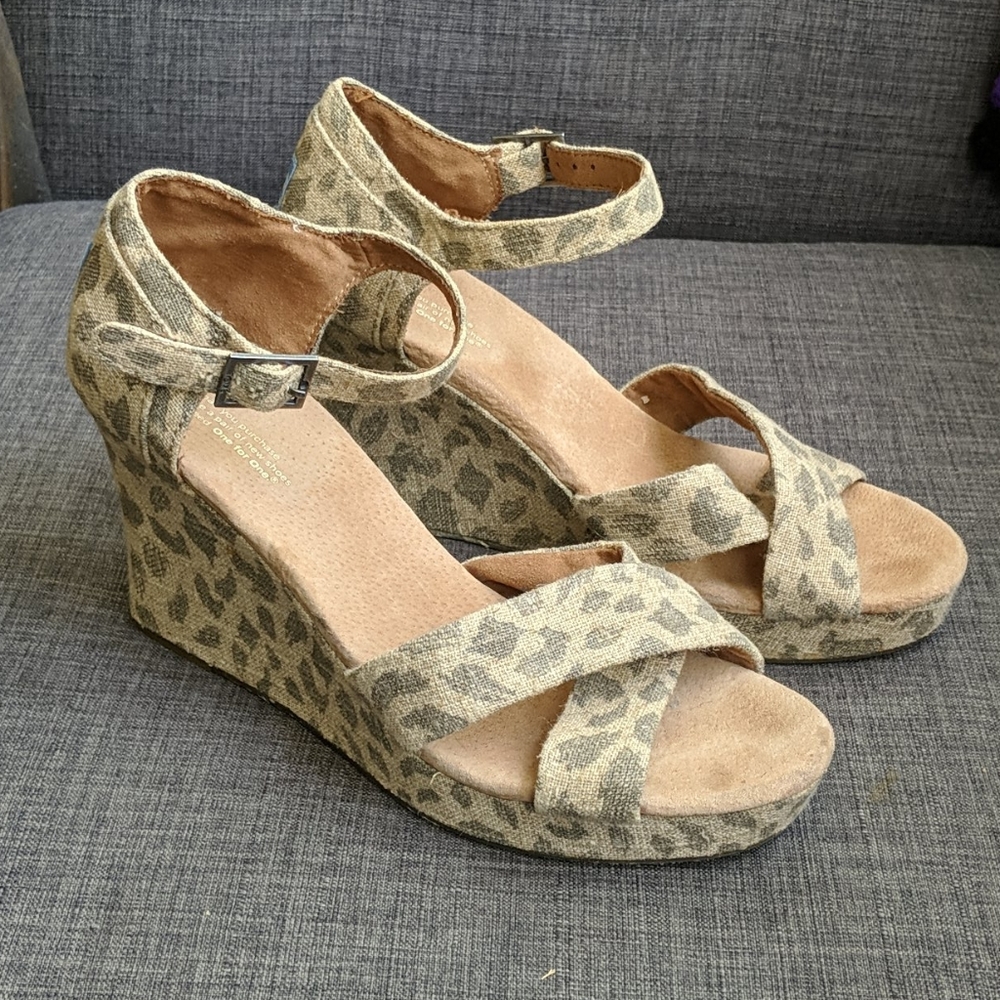 Leopard Wedges